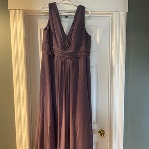 Venus purple Bridemaid dress